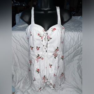 Forever 21 Linen Blend Romper